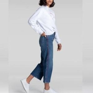 Levi's Mile High Wide Leg Pipe Down Cropped Jeans